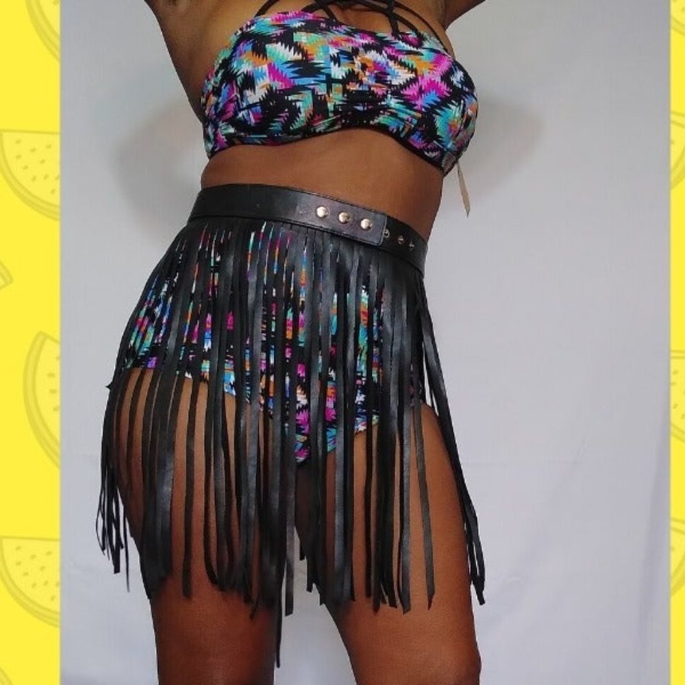 Swim Suit Belt Fringe Cover